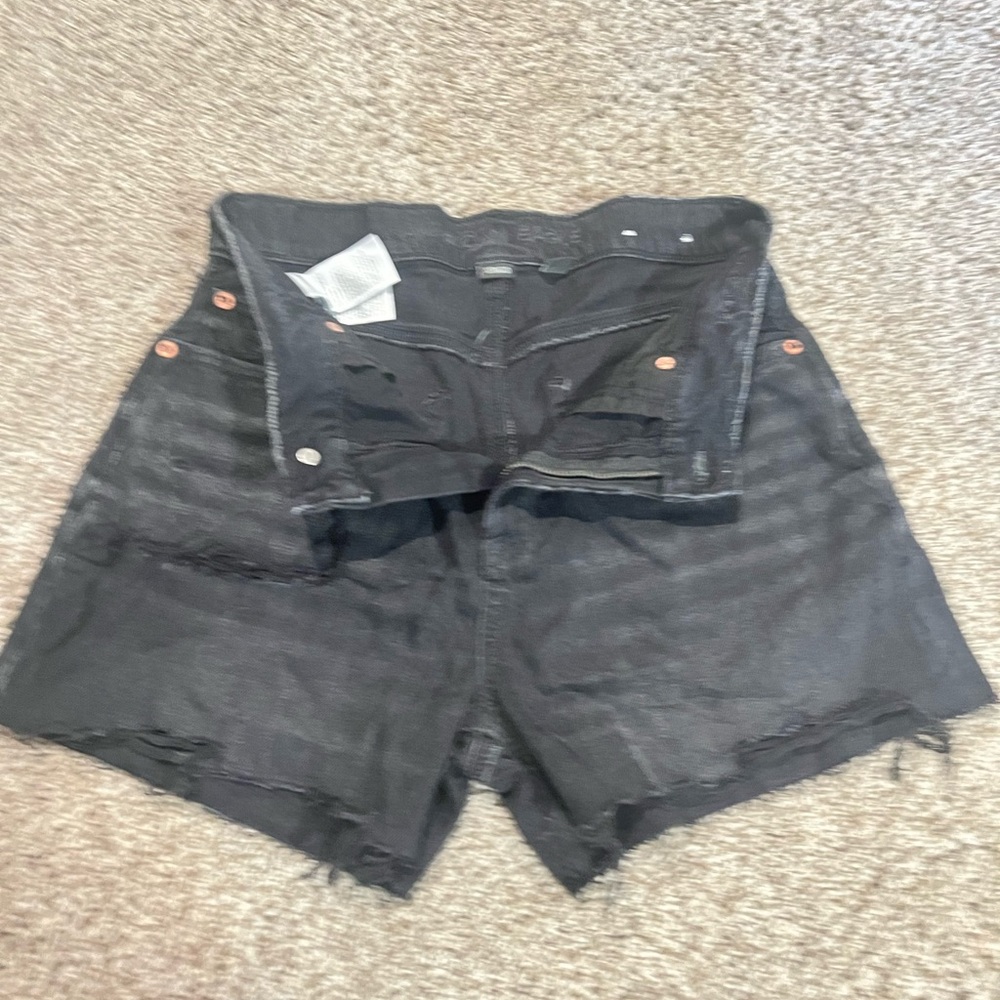 American Eagle Outfitters Black Jean Shorts - Picture 3 of 4